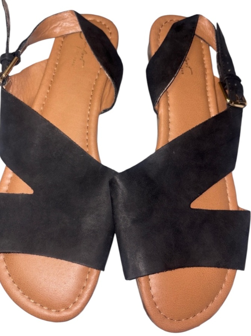 Comfort Est 1946 Black Buckle Sandals